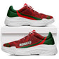 Morocco 2026 Football Chunky Sneakers Go Atlas Lions Islamic Pattern Curve Stylized - African Pride