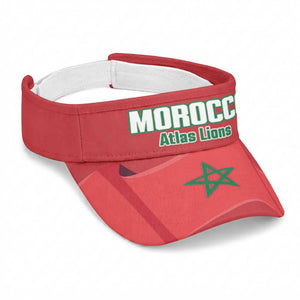 Morocco 2026 Football Sun Visor Cap Go Atlas Lions