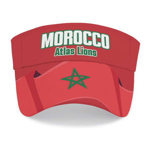 Morocco 2026 Football Sun Visor Cap Go Atlas Lions
