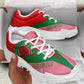 Morocco 2026 World Football Chunky Sneakers Atlas Lions Pink And Flag Color