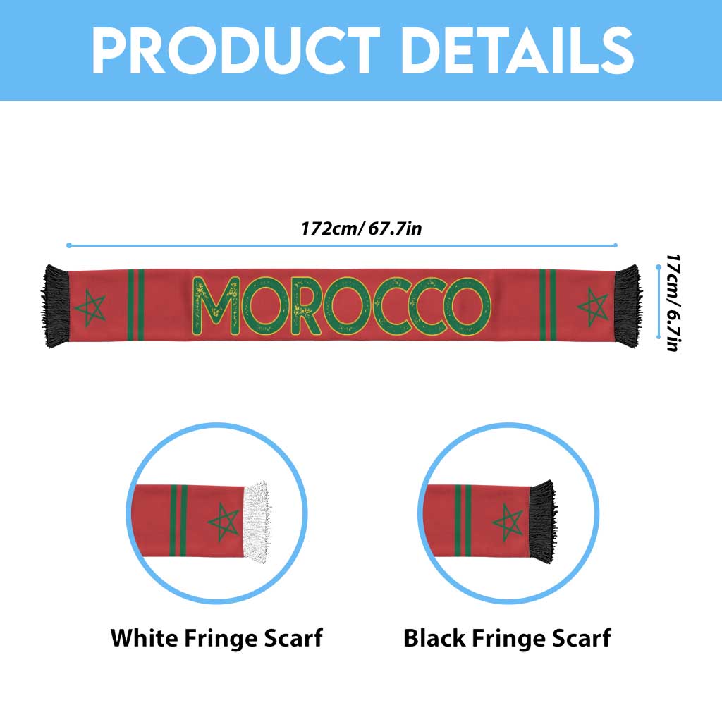 Morocco 2026 World Football Soccer Scarf Go Champions