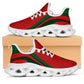 Morocco Football Clunky Sneakers Flag-Inspired Curve Style