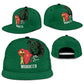 Morocco Football Snapback Cap Atlas Lions Champions African Green Islamic Pattern