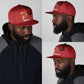 Morocco Football Snapback Cap Atlas Lions Champions African Red Islamic Pattern