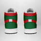 Morocco High Sneakers AJ1 Classic National Flag Style - African Pride
