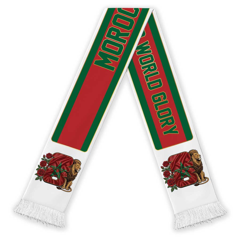 Morocco World Football 2026 Soccer Scarf From Atlas Peaks To World Glory