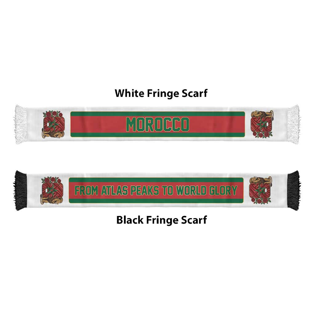 Morocco World Football 2026 Soccer Scarf From Atlas Peaks To World Glory