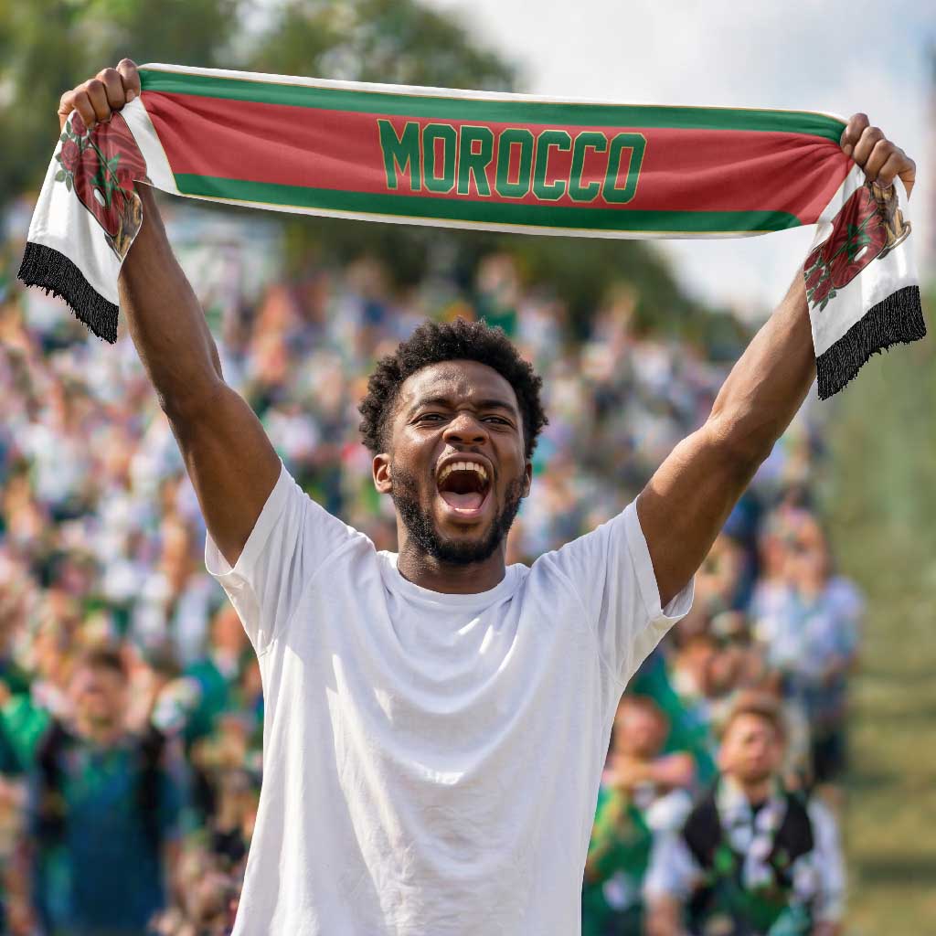 Morocco World Football 2026 Soccer Scarf From Atlas Peaks To World Glory