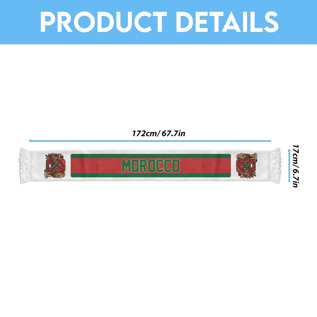Morocco World Football 2026 Soccer Scarf From Atlas Peaks To World Glory