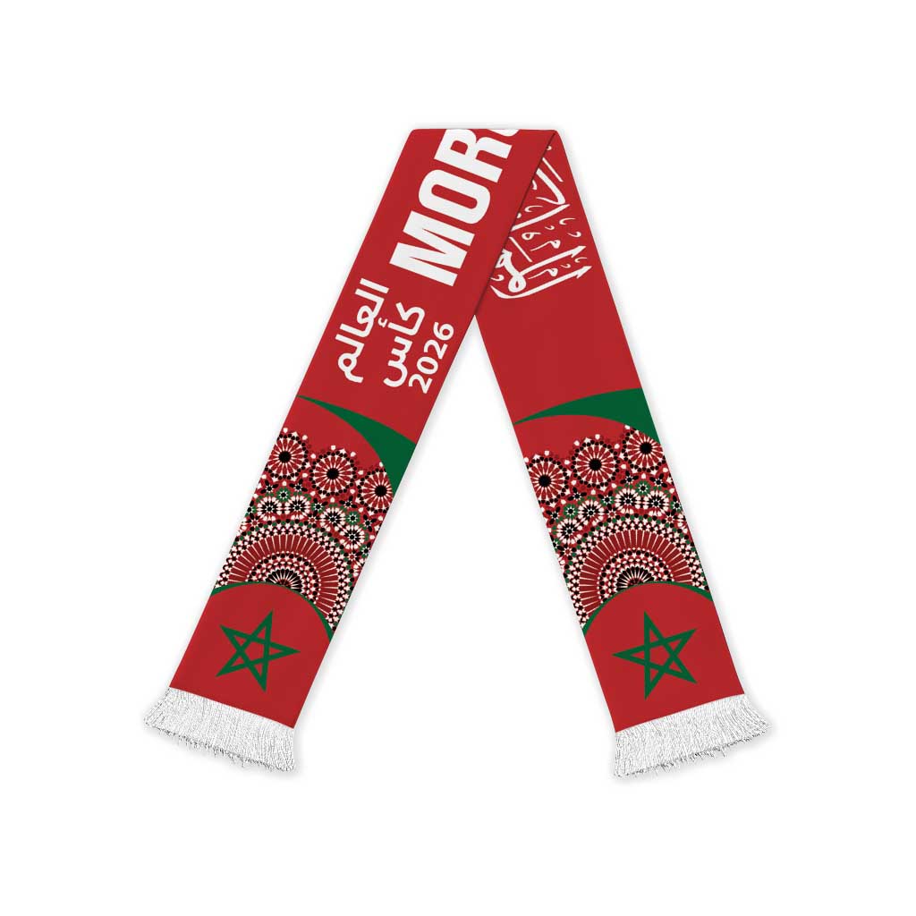 Morocco Yalla Vamos 2026 Soccer Scarf Zellige Mosaic Edition
