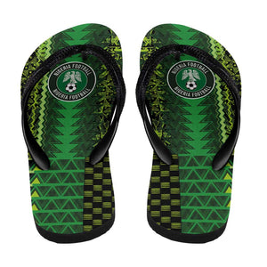 Nigeria Football Flip Flops The Naija-Tribal Sporty Style - African Pride