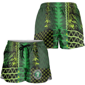 Nigeria Football Shorts for Women The Naija-Tribal Sporty Style - African Pride