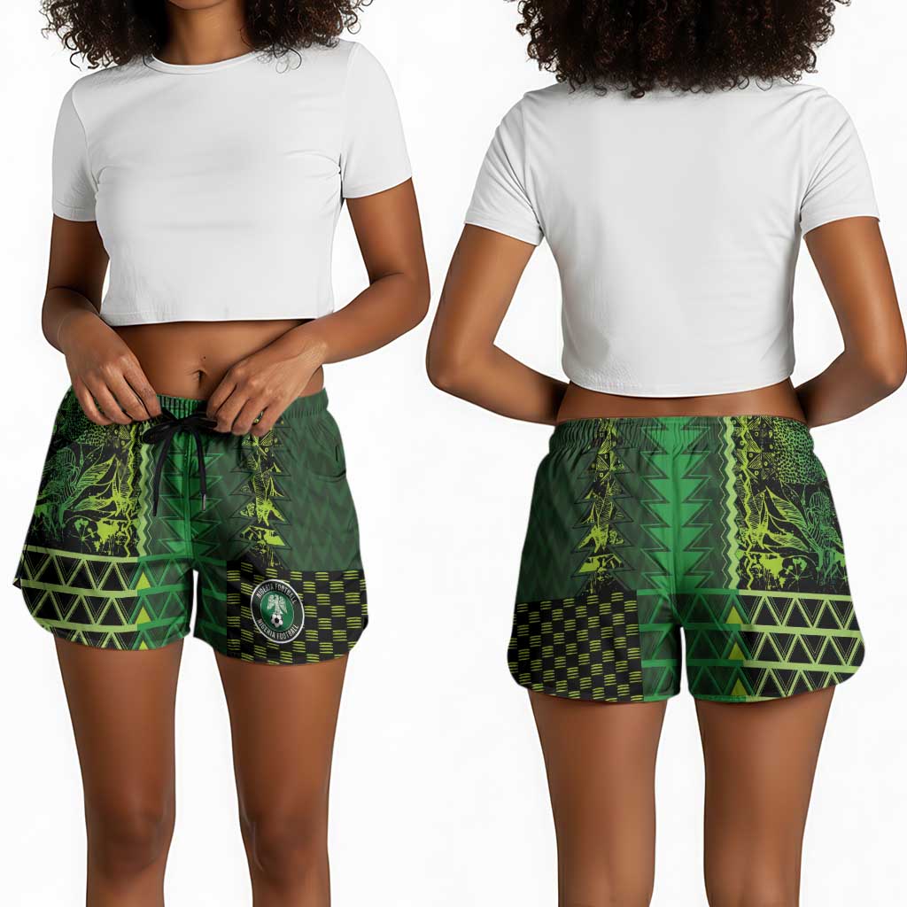 Nigeria Football Shorts for Women The Naija-Tribal Sporty Style - African Pride