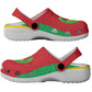 Personalised Afro Cape Verde (1975-1992) Clogs Shoes Mix African Pattern - African Pride