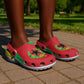 Personalised Afro Cape Verde (1975-1992) Clogs Shoes Mix African Pattern - African Pride