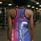 Personalized Afro-Haiti Football Hollow Tank Top 2026 Grenadye Alaso Blue Version - African Pride