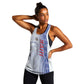 Personalized  Afro-Haiti Football Women Racerback Tank 2026 Grenadye Alaso White Version - African Pride