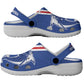 Personalized Cape Verde Football Clogs Shoes Go Champions Tubaroes Azuis - African Pride
