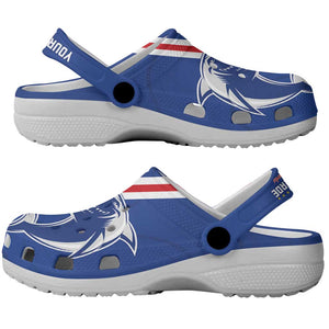 Personalized Cape Verde Football Clogs Shoes Go Champions Tubaroes Azuis - African Pride