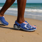 Personalized Cape Verde Football Clogs Shoes Go Champions Tubaroes Azuis - African Pride
