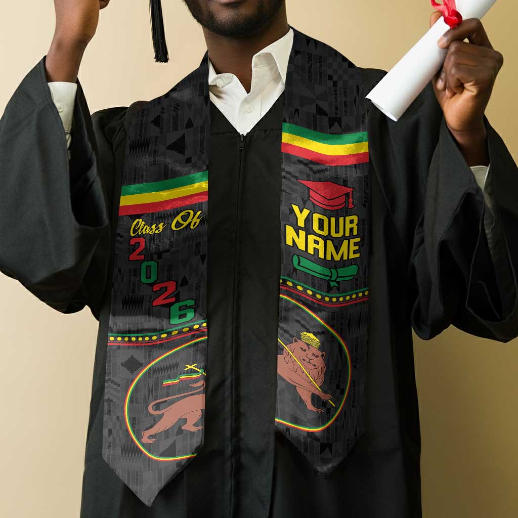 Personalized Ethiopia 1897-1974 Graduation Stole With Coat Of Arms