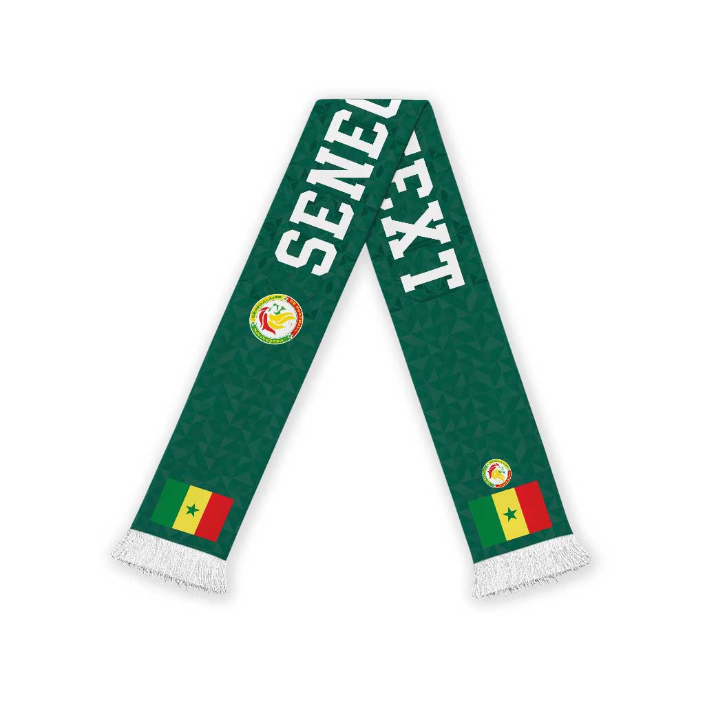 Personalized Senegal Football Soccer Scarf Traditional Senegalese Fabric Sporty Style