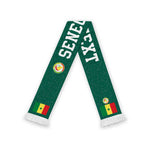 Personalized Senegal Football Soccer Scarf Traditional Senegalese Fabric Sporty Style