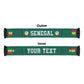 Personalized Senegal Football Soccer Scarf Traditional Senegalese Fabric Sporty Style