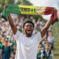 Personalized Senegal National Football Soccer Scarf Lions Of Teranga Leopard Print Tribal Flag Graphic
