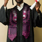 Pink Dashiki and Tapa Pattern Graduation Stole Africa-Polynesia Together Culture