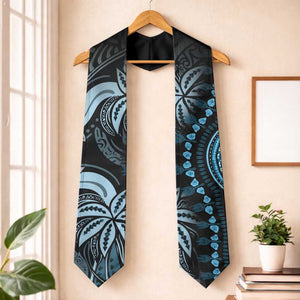 Polynesia Mixed African Dashiki Graduation Stole Afro-pacific Culture - Blue