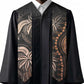 Polynesia Mixed African Dashiki Graduation Stole Afro-pacific Culture - Gold