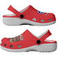 Remembering the Red Tail Heroes Clogs Shoes Tuskegee Airmen Legacy - Red - African Pride