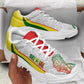 Senegal 2026 Football Chunky Sneakers Go Lions African Pattern Curve Stylized - African Pride