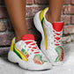 Senegal 2026 Football Chunky Sneakers Go Lions African Pattern Curve Stylized - African Pride