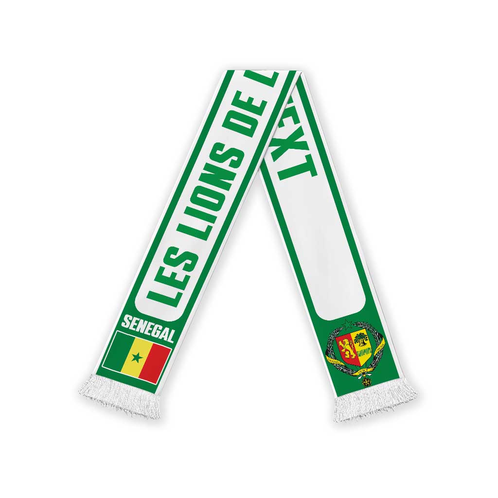 Senegal 2026 Football Personalized Soccer Scarf Go Lions de la Teranga