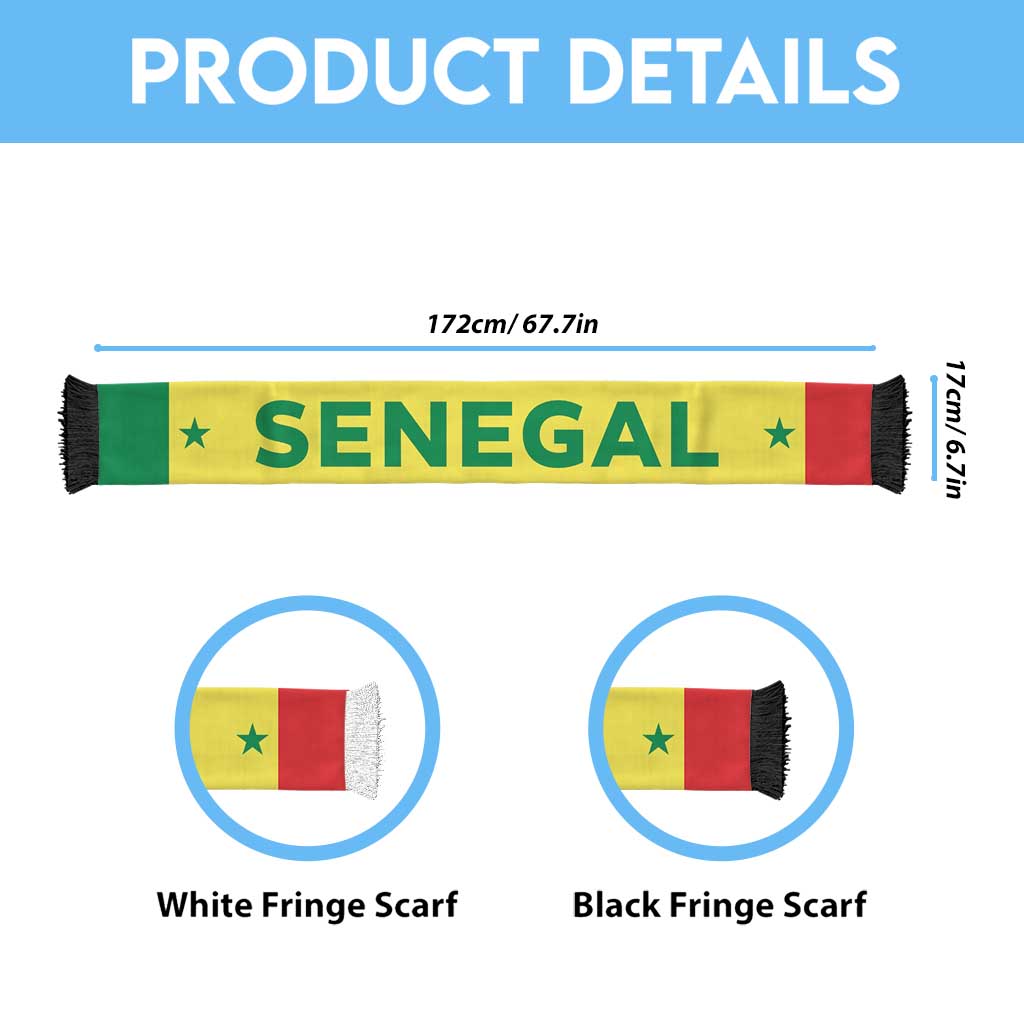 Senegal Football 2026 Soccer Scarf Flag Style