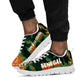 Senegal Football Sneakers Fiery Lion Halftone Mix Gradient Map Style