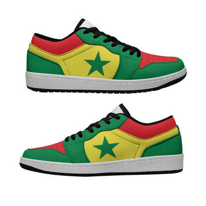 Senegal Low Sneakers Classic National Flag Style - African Pride