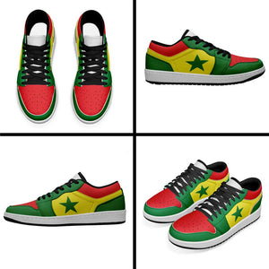 Senegal Low Sneakers Classic National Flag Style - African Pride