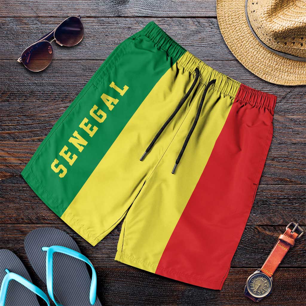 Senegal Shorts for Men National Flag Colors - African Pride