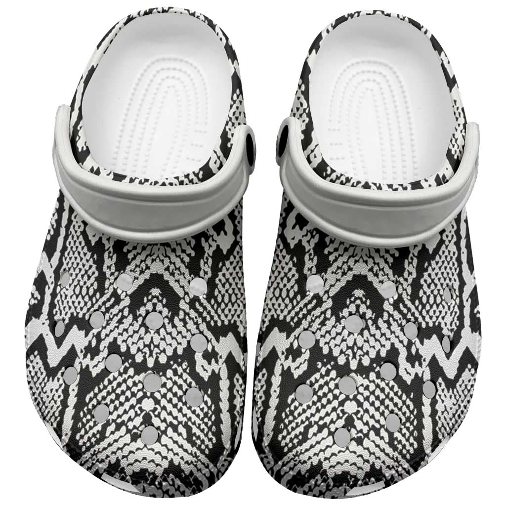 Snake African Skin Animals Pattern Clogs Shoes - African Pride