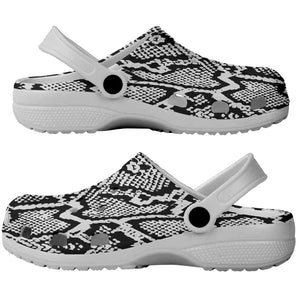 Snake African Skin Animals Pattern Clogs Shoes - African Pride