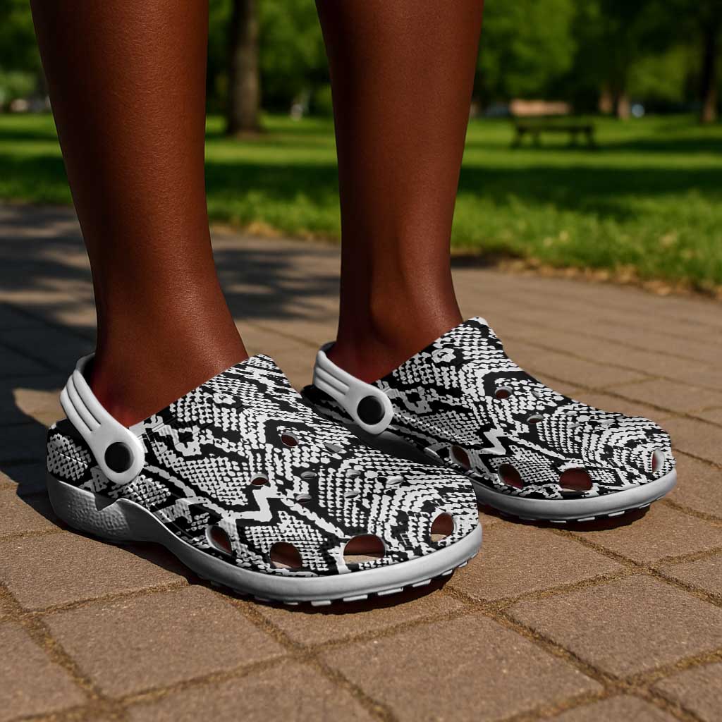 Snake African Skin Animals Pattern Clogs Shoes - African Pride