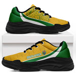 South Africa 2026 Football Chunky Sneakers Bafana Bafana Kente Curve Stylized - African Pride