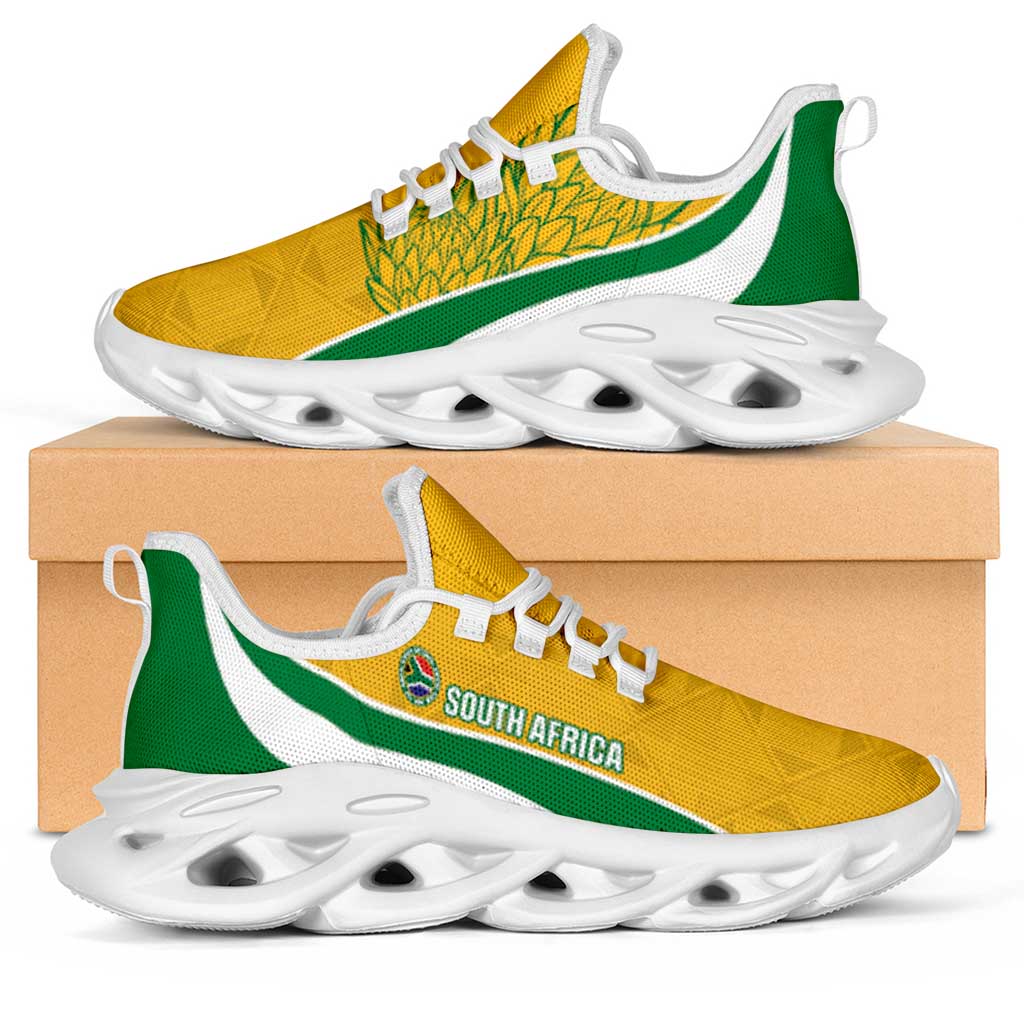 South Africa 2026 Football Clunky Sneakers Bafana Bafana Kente Curve Stylized - African Pride