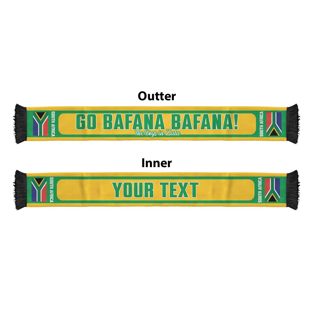 South Africa 2026 Soccer Personalized Soccer Scarf Go Bafana Bafana