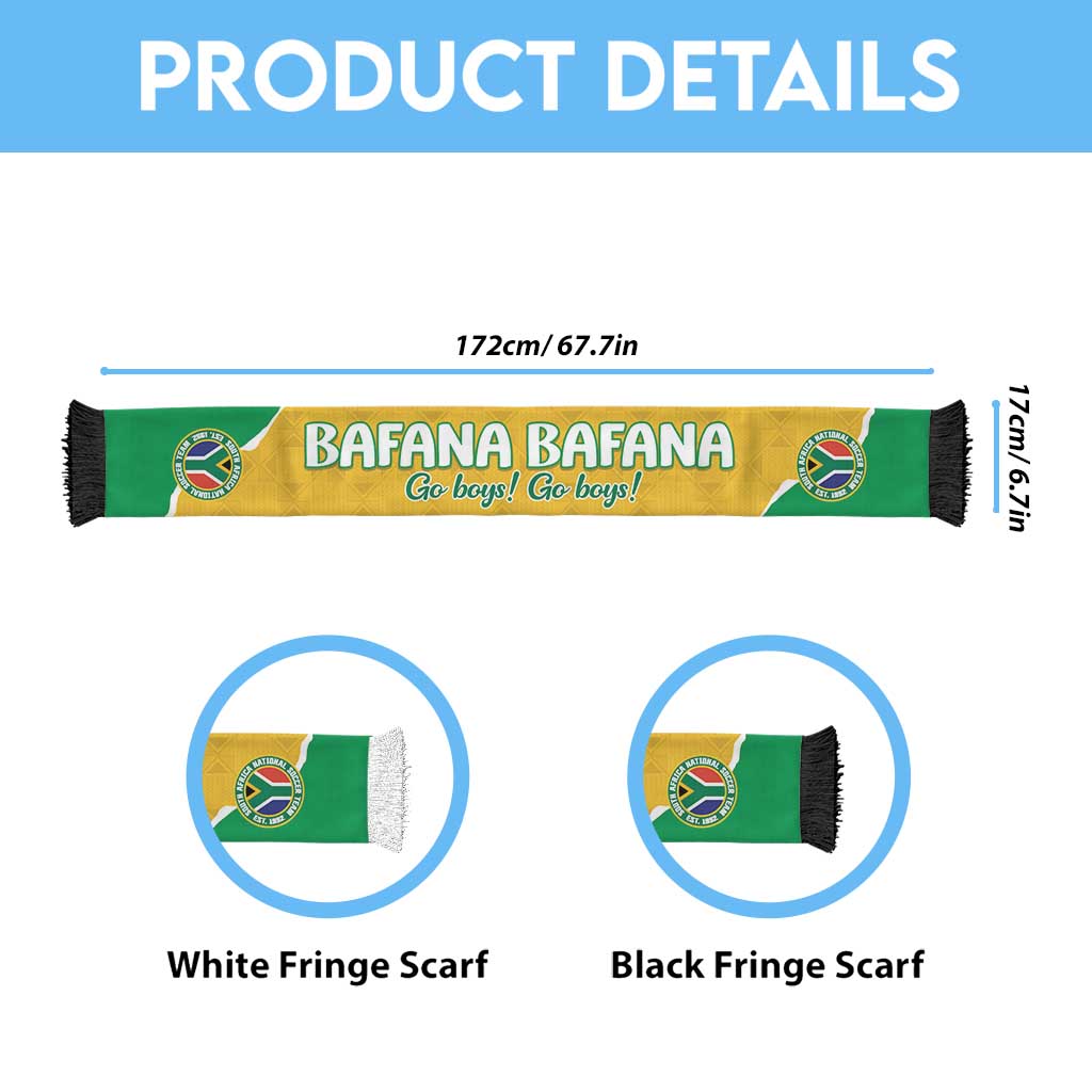 South Africa 2026 Soccer Soccer Scarf Bafana Bafana Go Boys