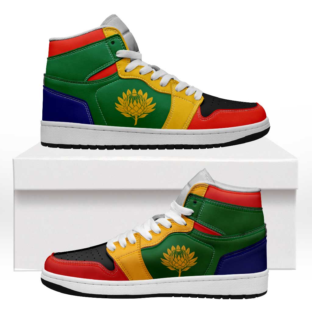 South Africa High Sneakers AJ1 Classic National Flag Style - African Pride