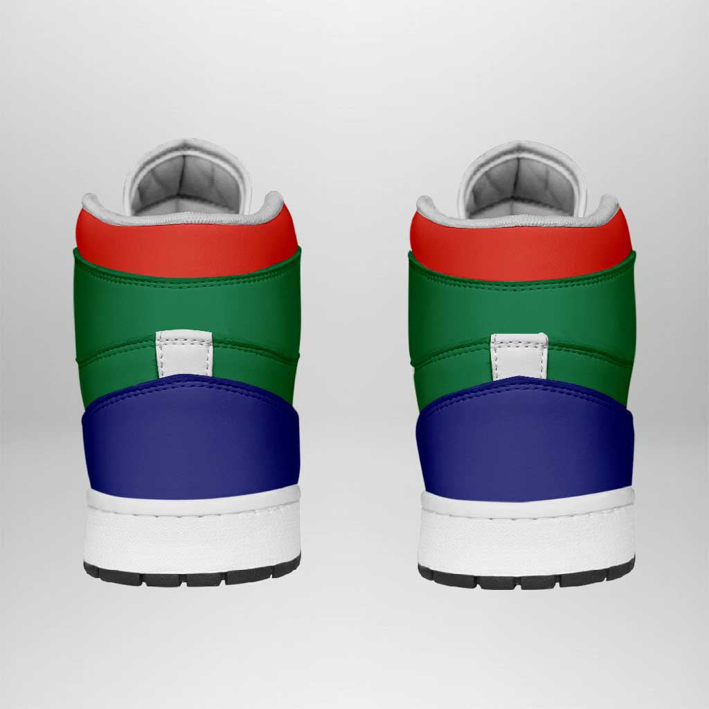 South Africa High Sneakers AJ1 Classic National Flag Style - African Pride